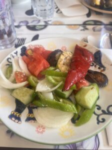 Salad and Grilled Vegetables